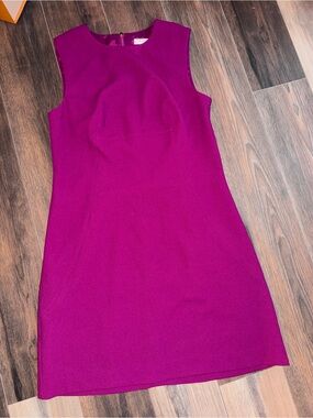 Trina Turk Sleeveless Fuchsia Sheath Dress